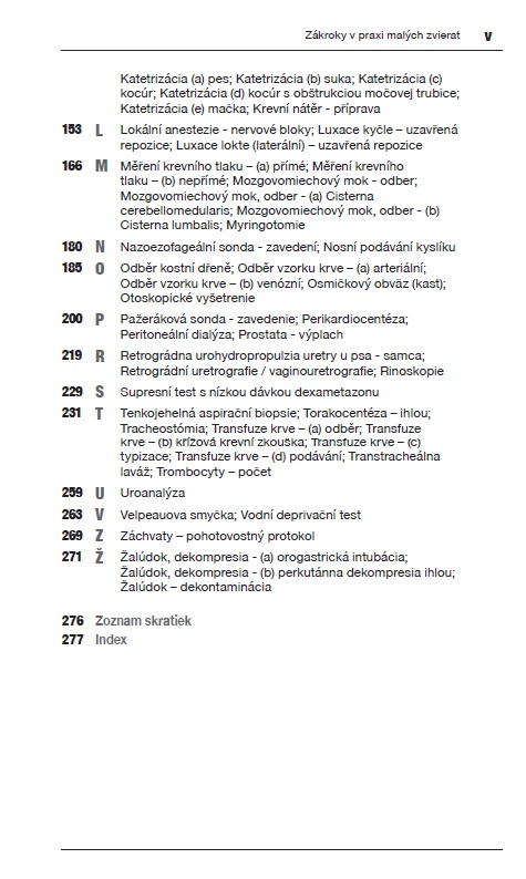 obsah2 BSAVA Zakroky