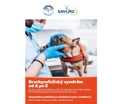 Brachycefalický syndróm od A po Z / Kompendium prednášok pre veterinárne sestry a technikov 2., 2024 Knizka JK24 obalka